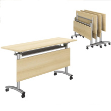 Modern Furniture Metal Stackable Folding Training School Conference Meeting Room Small Computer Desk Table